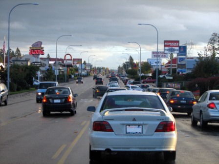 Coches na estrada